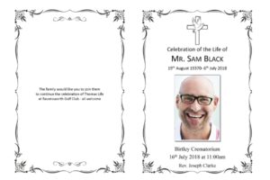 Funeral Order of Service