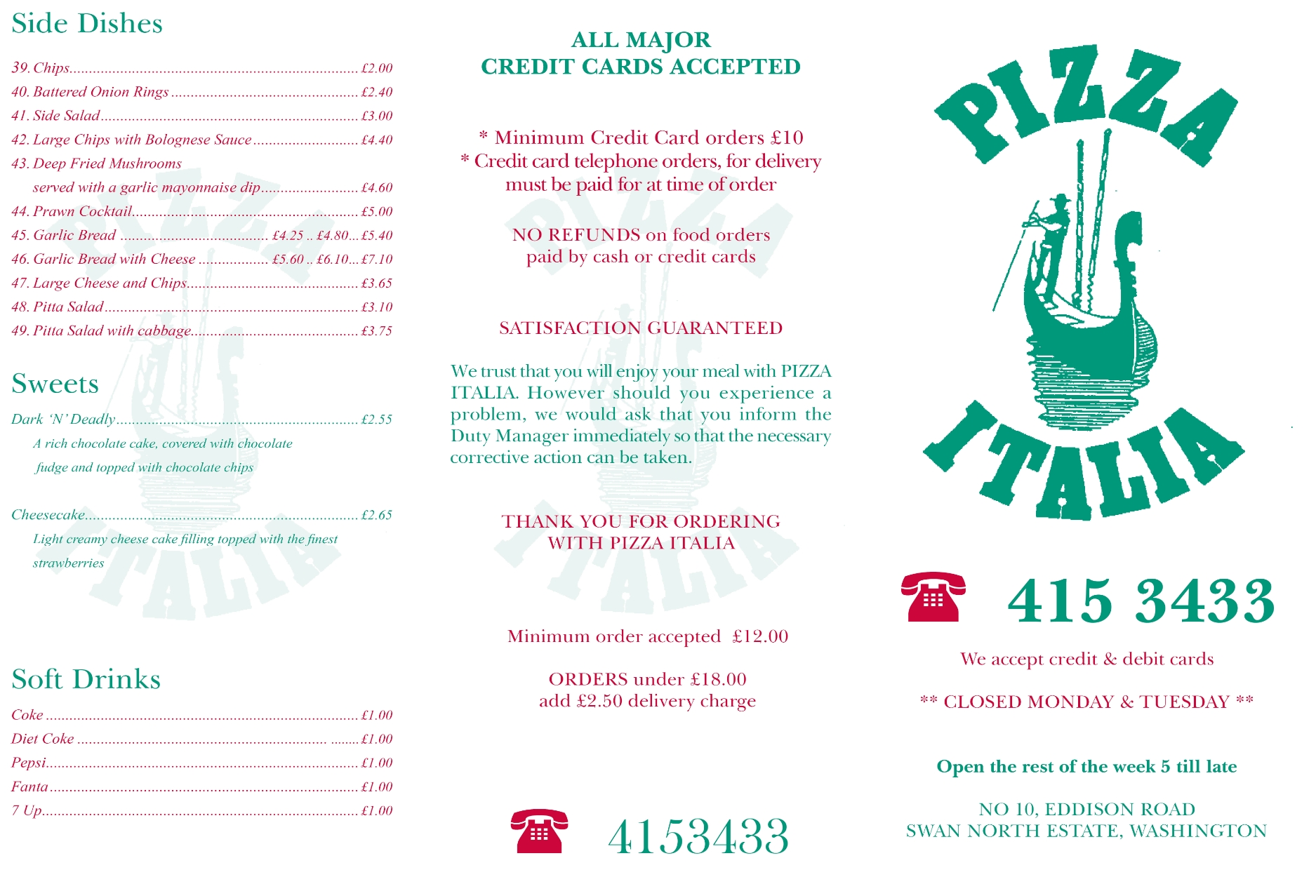 A4 Three Panel Folded Leaflets