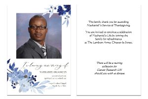 Personalised Funeral Memorial Order of Service